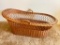 Large Wicker Handled Bassinet Style Basket