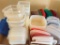 Group of Plastic Storage Containers