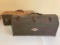 Vintage Metal Tool Box and Fishing Tackle Box with all Contents