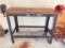Work Bench with Grinder and Vice Attached