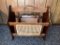 Vintage Wooden Magazine Rack