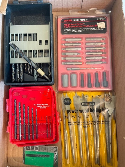 Mixed Lot of Drill Bits and Attachements