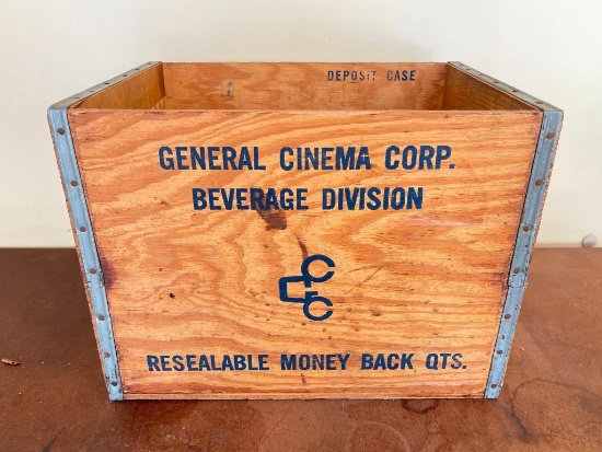 Vintage Wooden Beverage Crate