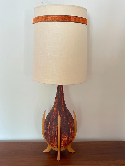 Tall Vintage MCM Lamp