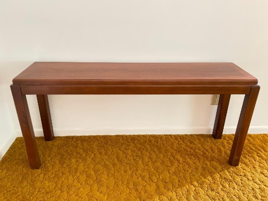 Vintage MCM Wooden Console Table