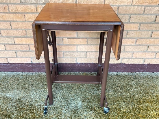 Vintage Plywood Typewriter Table