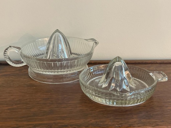 Pair of Glass Juicers