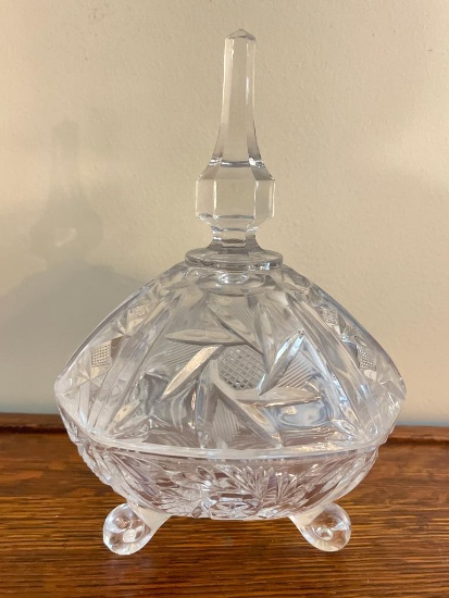 Vintage Glass Candy Dish