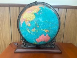 Vintage Lighted George F. Cram Co. 12
