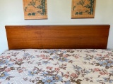 Vintage Queen Sized Wood Headboard