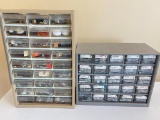 Pair of Plastic Garage Storage Organizers
