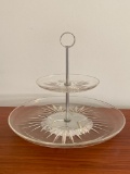 Vintage 2 Tiered Serving Tray