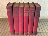 Group of Vintage Red Cover Books