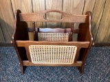 Vintage Wooden Magazine Rack