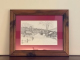 Framed Clark Goff Print (1972) - Signed