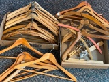 Group of Wooden Hangers