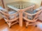 Vintage Glass Top Table and 2 Chairs