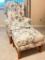 Sofa Gallery Floral Print Upholstered Chair and Ottoman