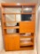 Large Scandanavian Designer Wood Veneer Office Bookshelf