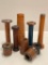 Group of Vintage Wooden Spools