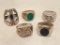 Group of Vintage Men's Rings