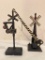 Pair of Vintage Model Train Railroad Crossing Signs