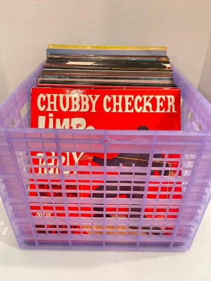 Group of Vinyl Records