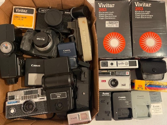 Mixed Camera and Camera Accessories Lot