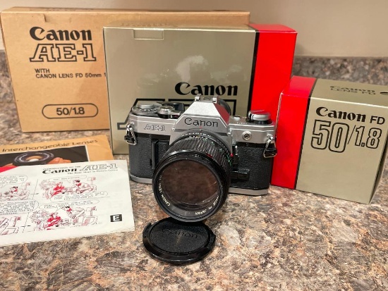 Canon AE-1 Camera with 50mm Lens
