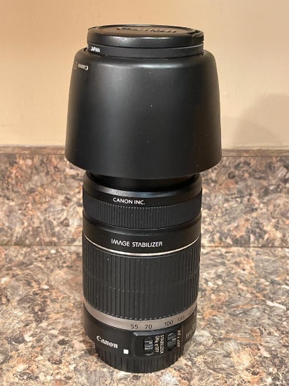 Canon EFS-55-250mm Camera with Canon ET-60 Cover
