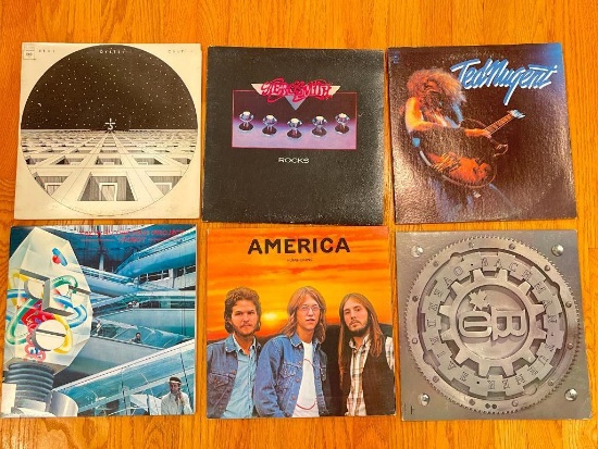 Group of Vinyl Records