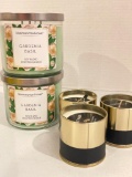 Group of Unused Scented Candles