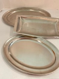 Group of Stainless Steel Trays