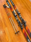 Set of Spaulding 440 Snow Skis with Poles