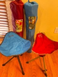Group of Small Camp/Outdoor Folding Chairs