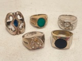 Group of Vintage Men's Rings