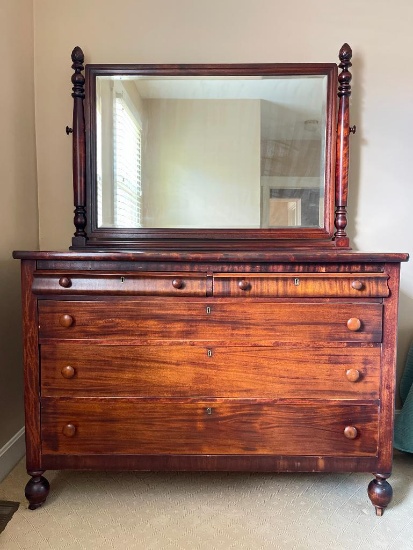 Antique Dresser with Mirror