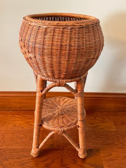 Vintage Wicker Planter