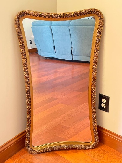 Ornate Vintage Floral Framed Mirror