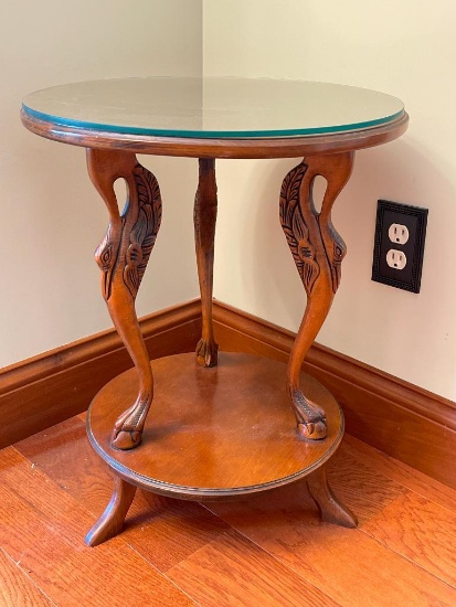 Small End Table with Bird Accent Legs