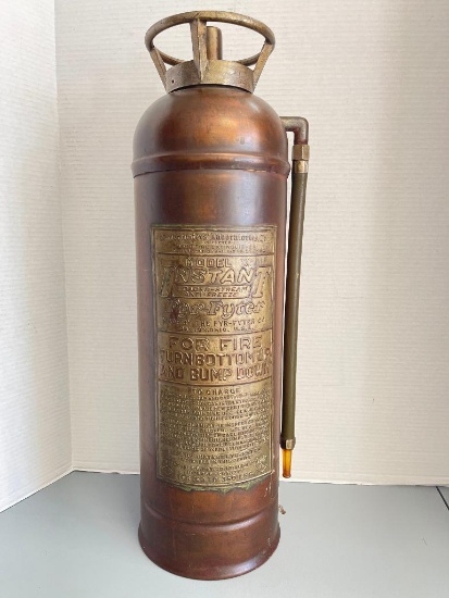 Vintage Fyr-Fyter Co. Copper & Brass Fire Extinguisher