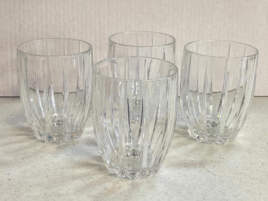 Set of 4 Waterford Marquis Omega Double Old Fashioned Glasses