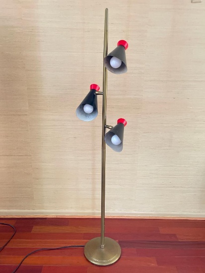 MCM Floor Lamp with Adjustable Shades