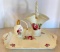 Vintage Formalities Vanity Tray, Perfume Bottle and Basket