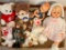 Group of Vintage Dolls and Plush Animals