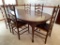 Vintage Dining Table with 6 Chairs
