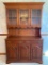 Vintage Ethan Allen 2 Piece Hutch