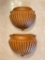 Pair of Vintage Composite Wall Planters