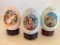 Group of 3 Hummel Eggs by Danbury Mint