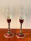 Pair of Edgar Berrebi Enamel and Jeweled Wine Glasses